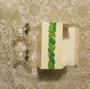 Vintage Avon Holiday Candlesticks